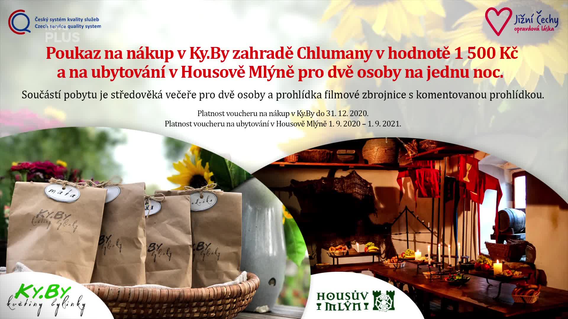 Soutěž o poukaz na nákup bylinek a květin a ubytování na jednu noc pro 2 osoby ve skanzenu