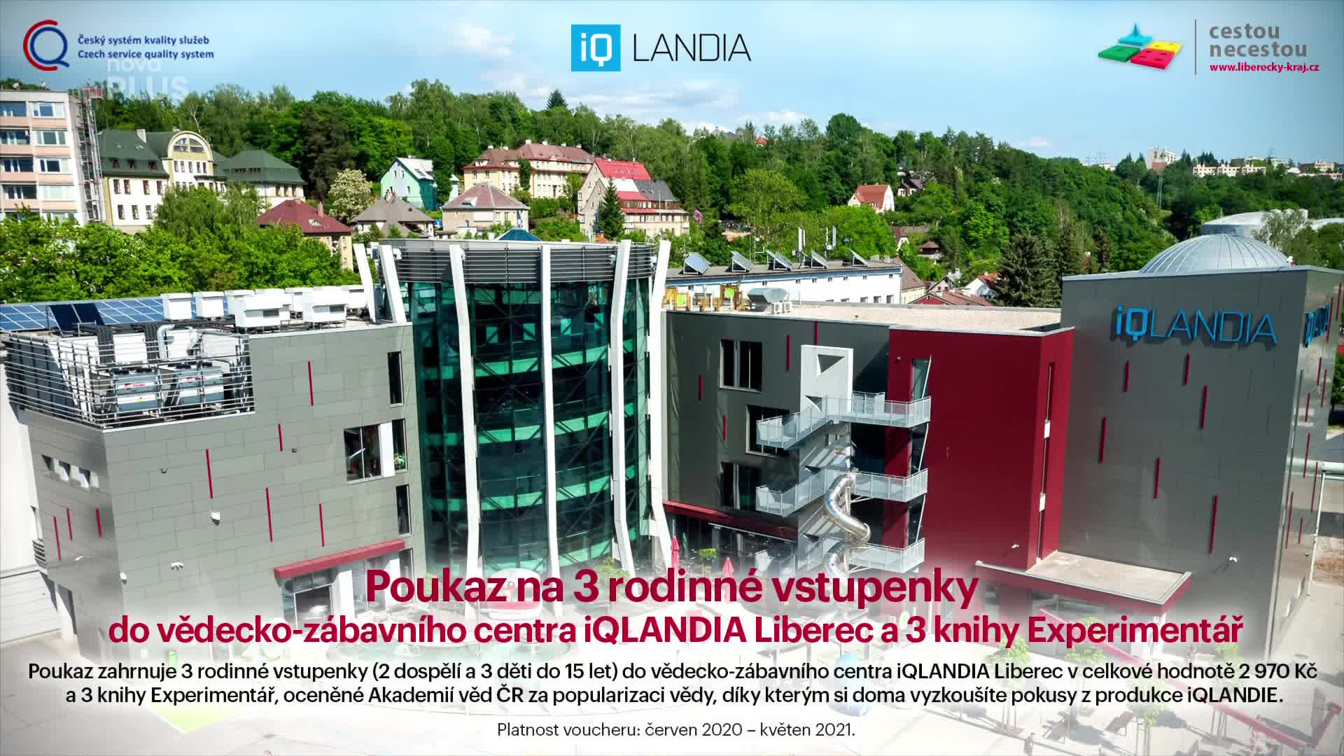 Vyhrajte s pořadem Loskuták na výletě poukaz na 3 rodinné vstupenky do iQLANDIE v Liberci!