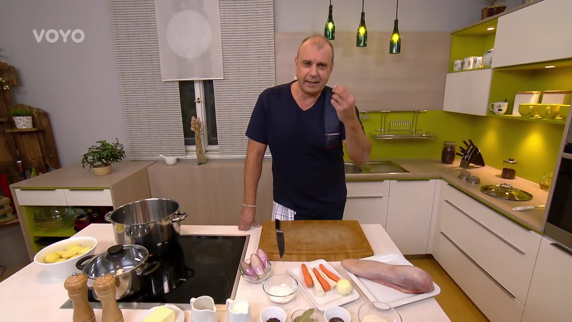 Rady ptáka Loskutáka - Hovězí jazyk s bramborovou kaší a šalotkami