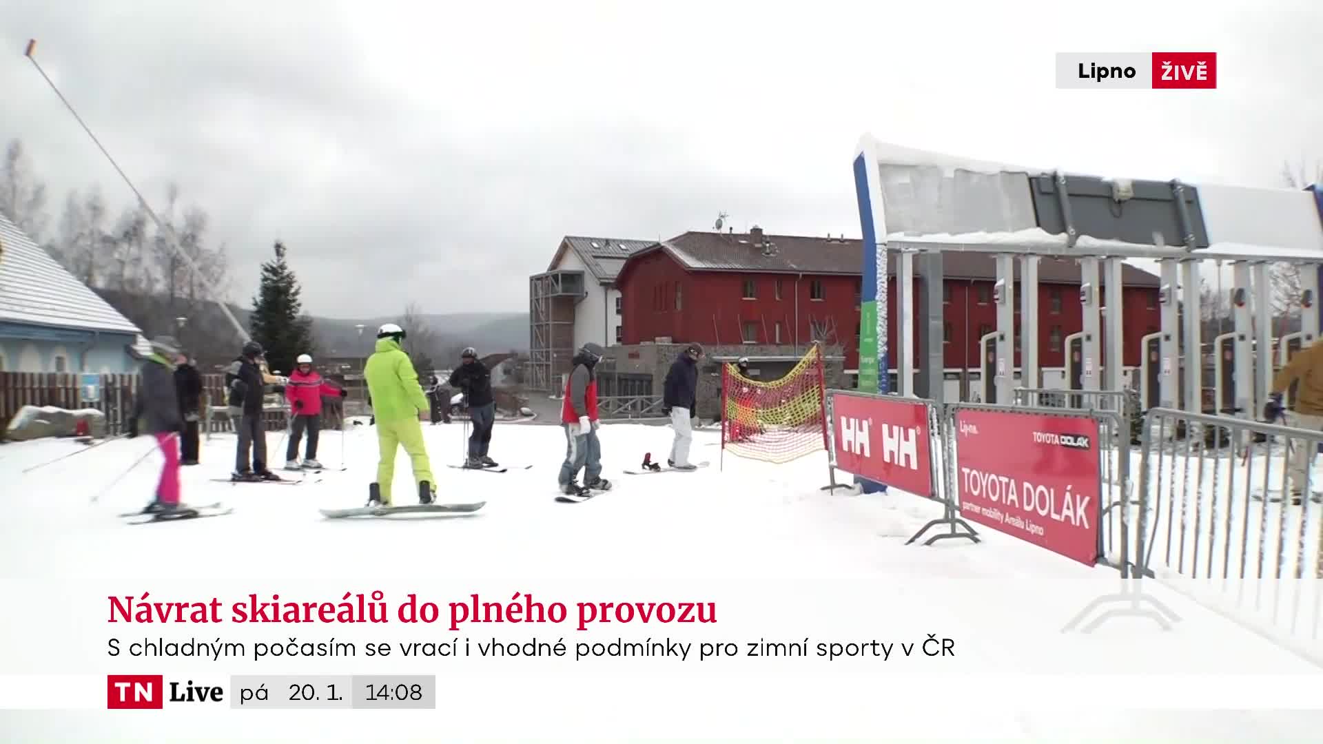Počasí v Česku přeje lyžování. Skiareály se vrací do plného provozu