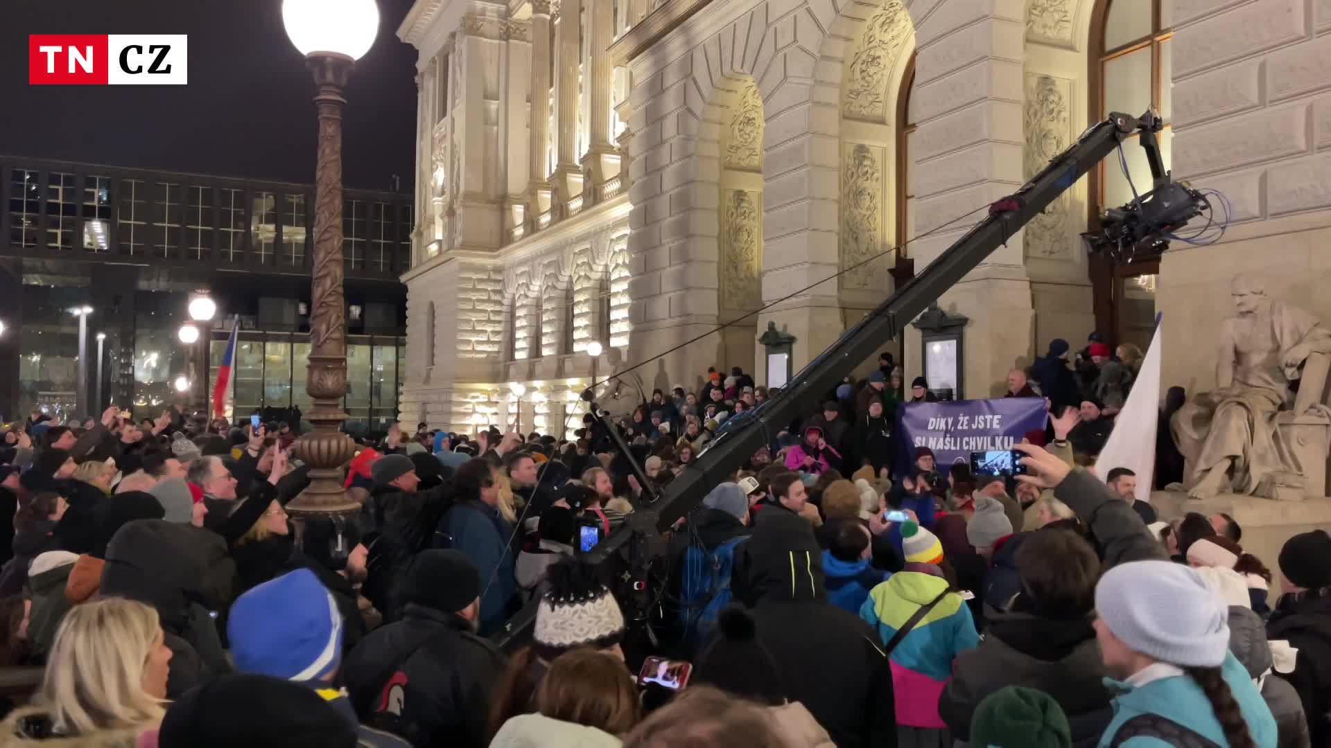 Stovky lidí přivítaly Petra Pavla na Václavském náměstí
