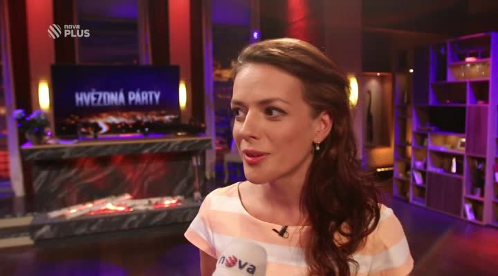 Mám to ráda! Andrea Kerestešová při natáčení Hvězdné párty
