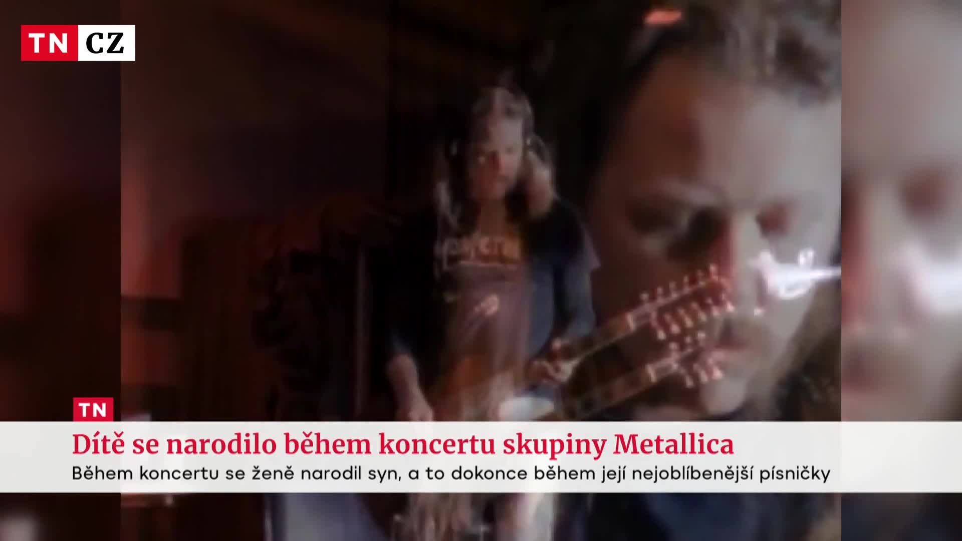Fanynka Metallicy porodila přímo na koncertě. Rodičům pogratuloval i frontman