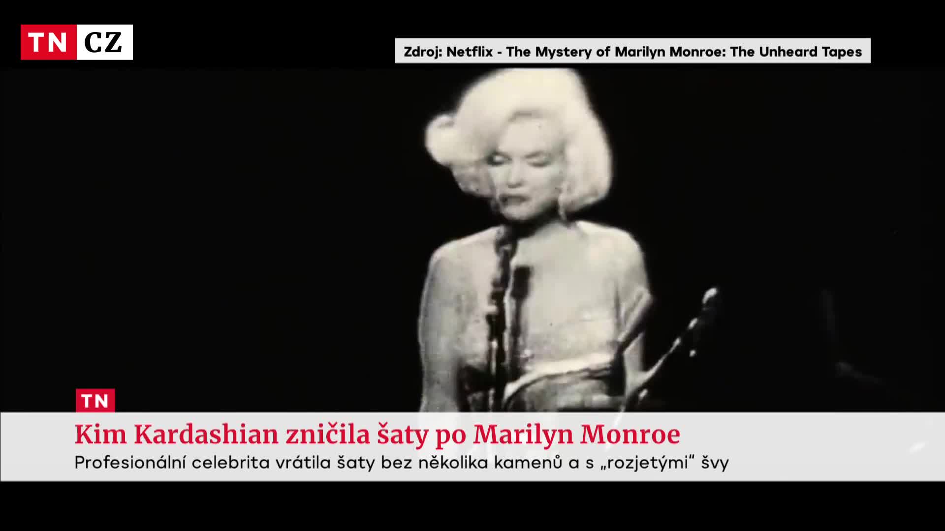Kim Kardashian měla poškodit šaty, v kterých Marilyn Monroe zpívala Kennedymu