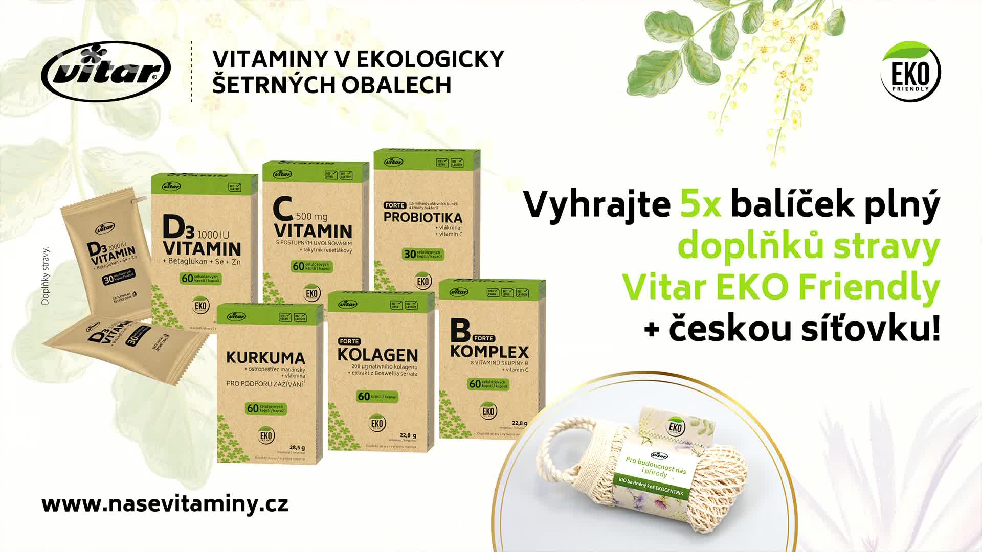 Soutěžte s Loskutákem o balíček doplňků stravy na podporu imunity!