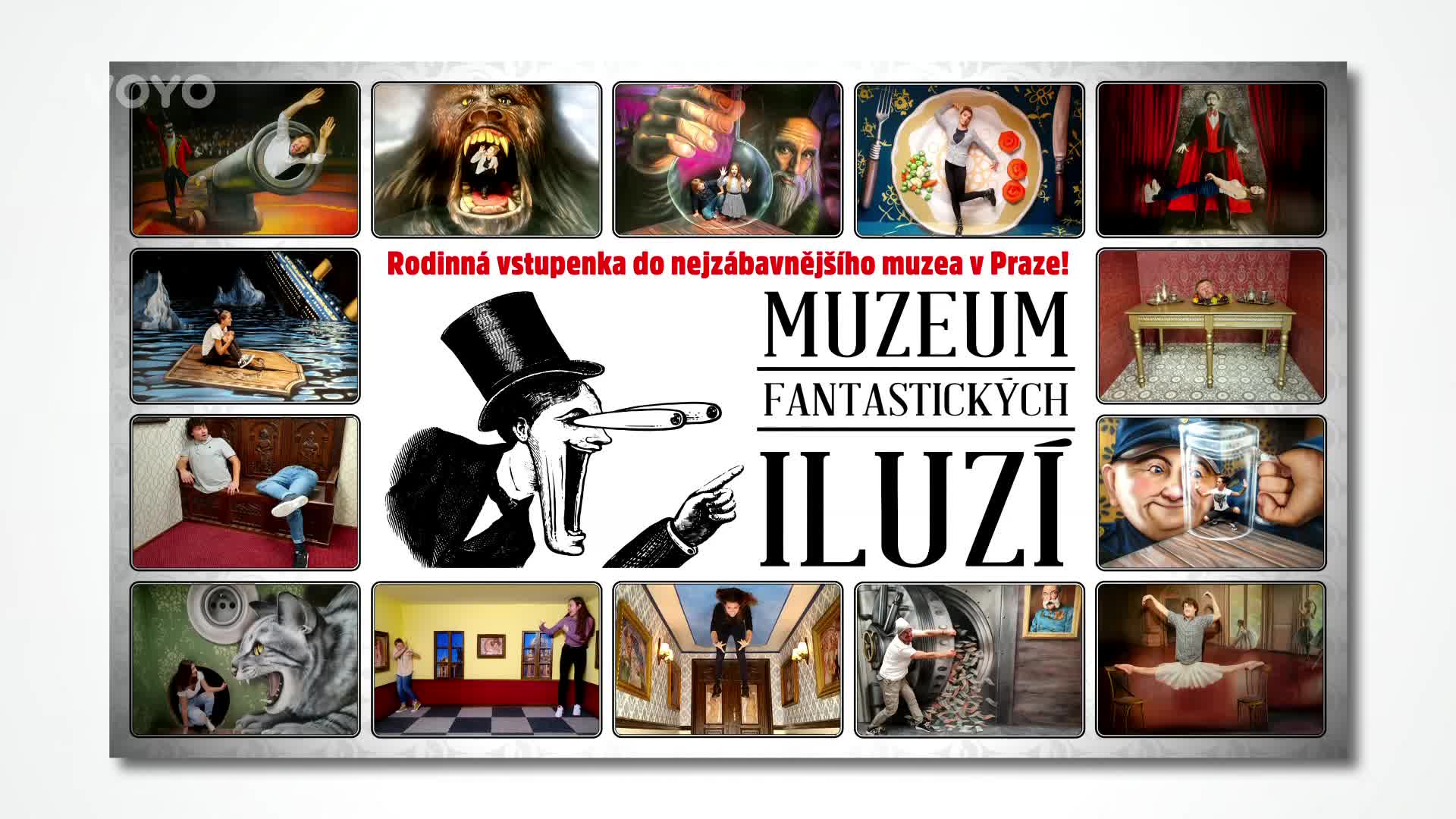 Soutěžte s Loskutákem o rodinnou vstupenku do Muzea fantastických iluzí!