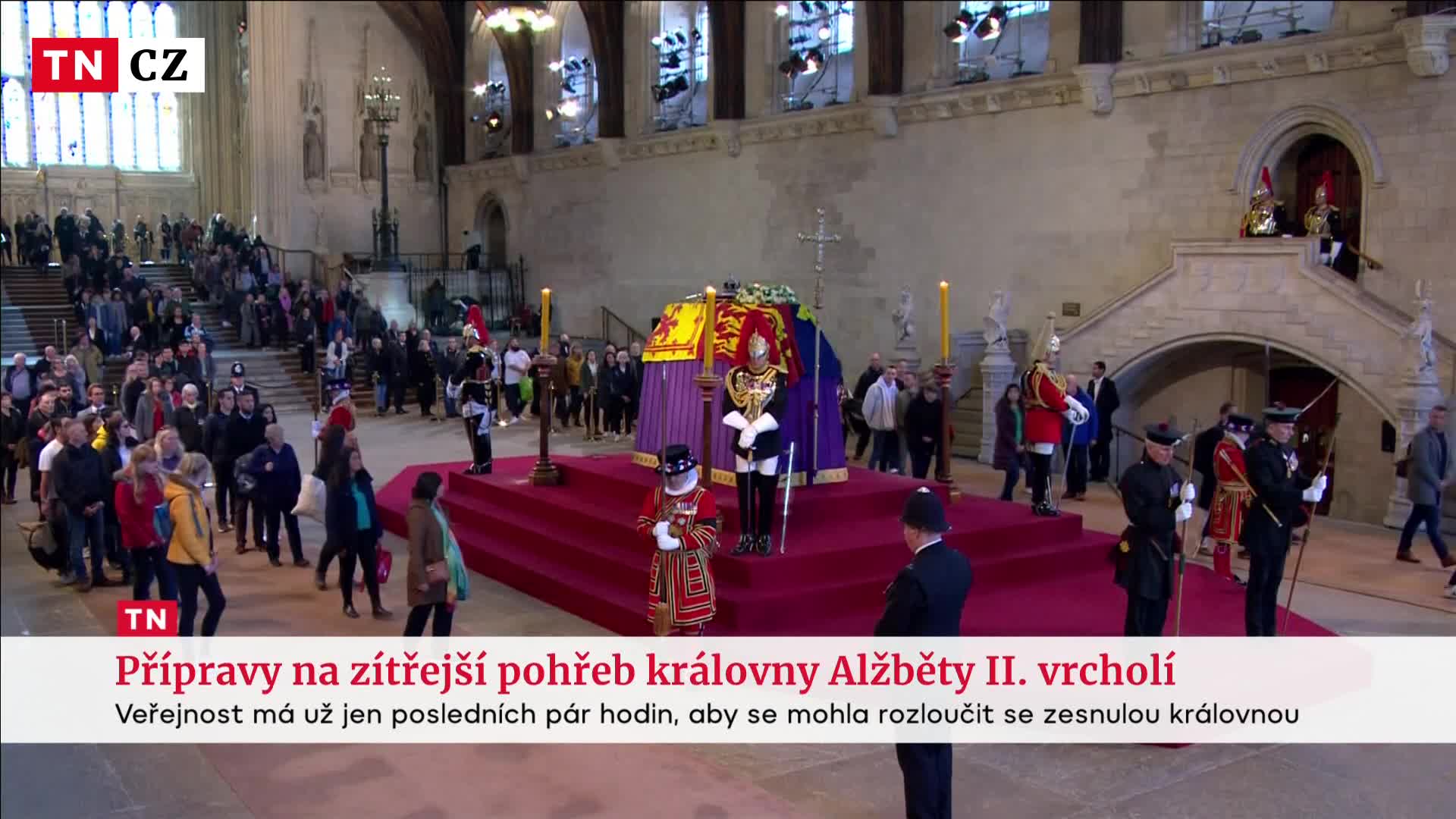 Přípravy na pohřeb královna Alžběty II. vrcholí