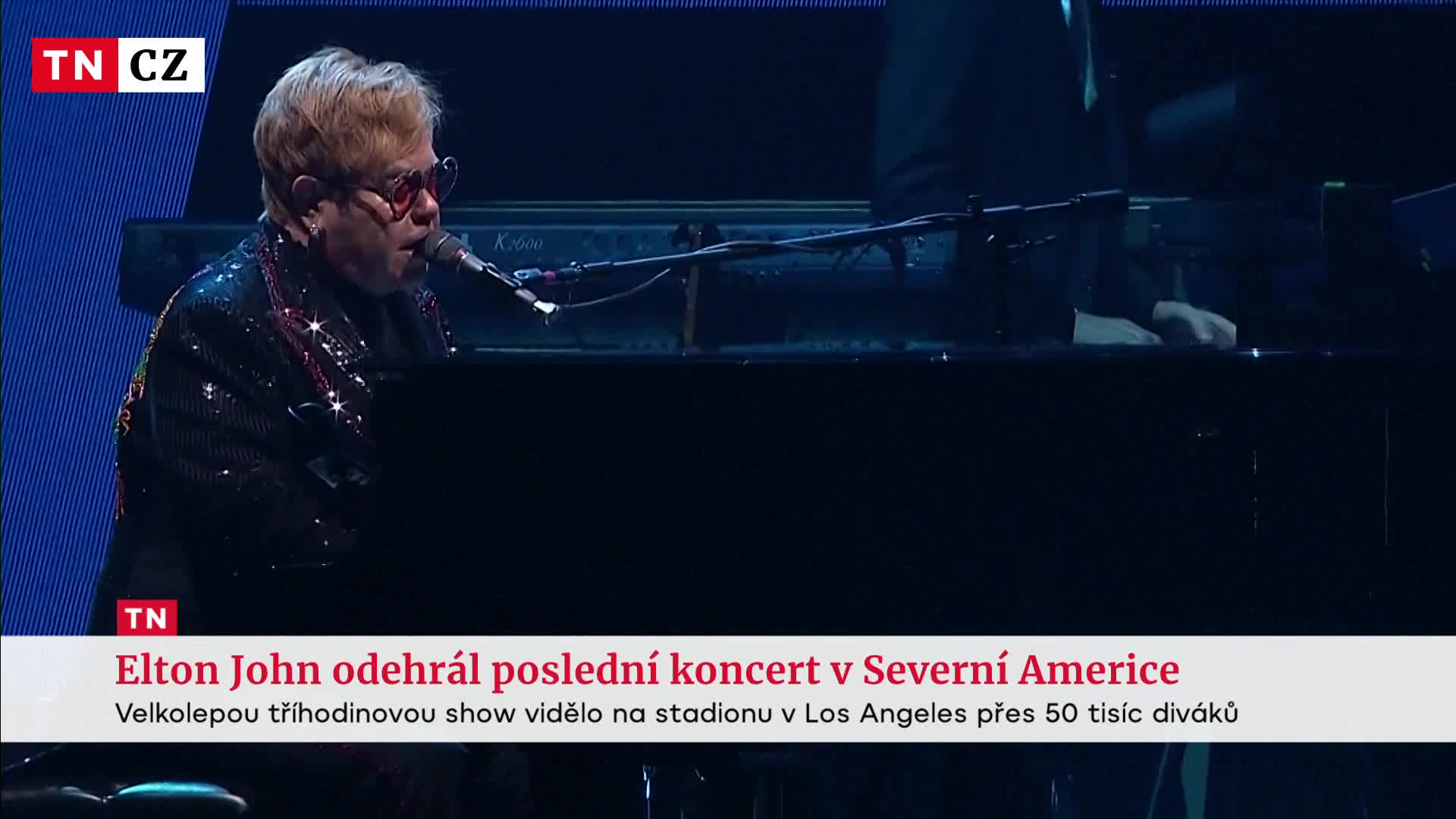 Elton John odehrál svůj poslední koncert v USA. S Evropou se rozloučí příští rok