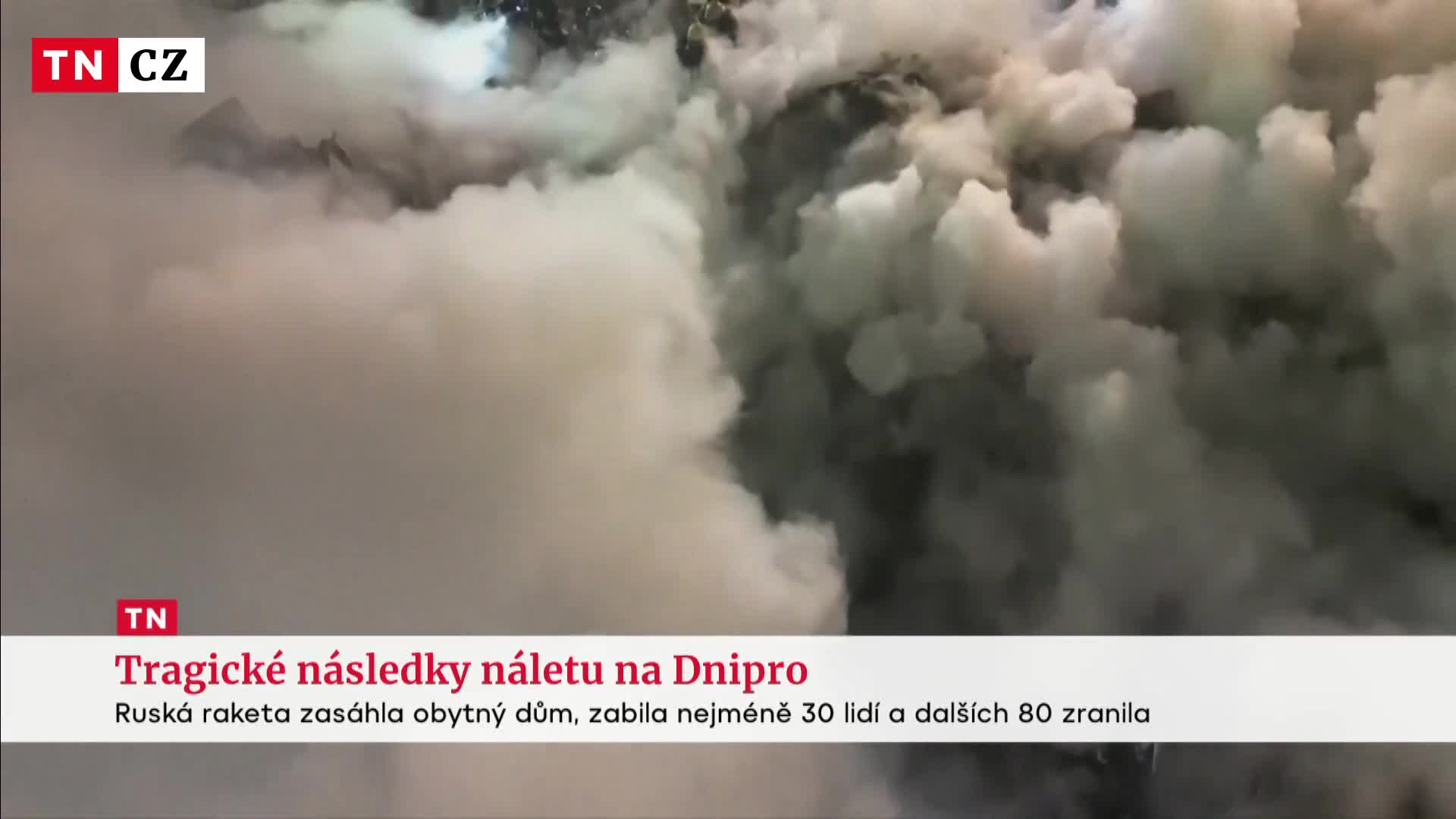 Rusko poslalo své rakety na Dnipro. Zemřelo 30 lidí