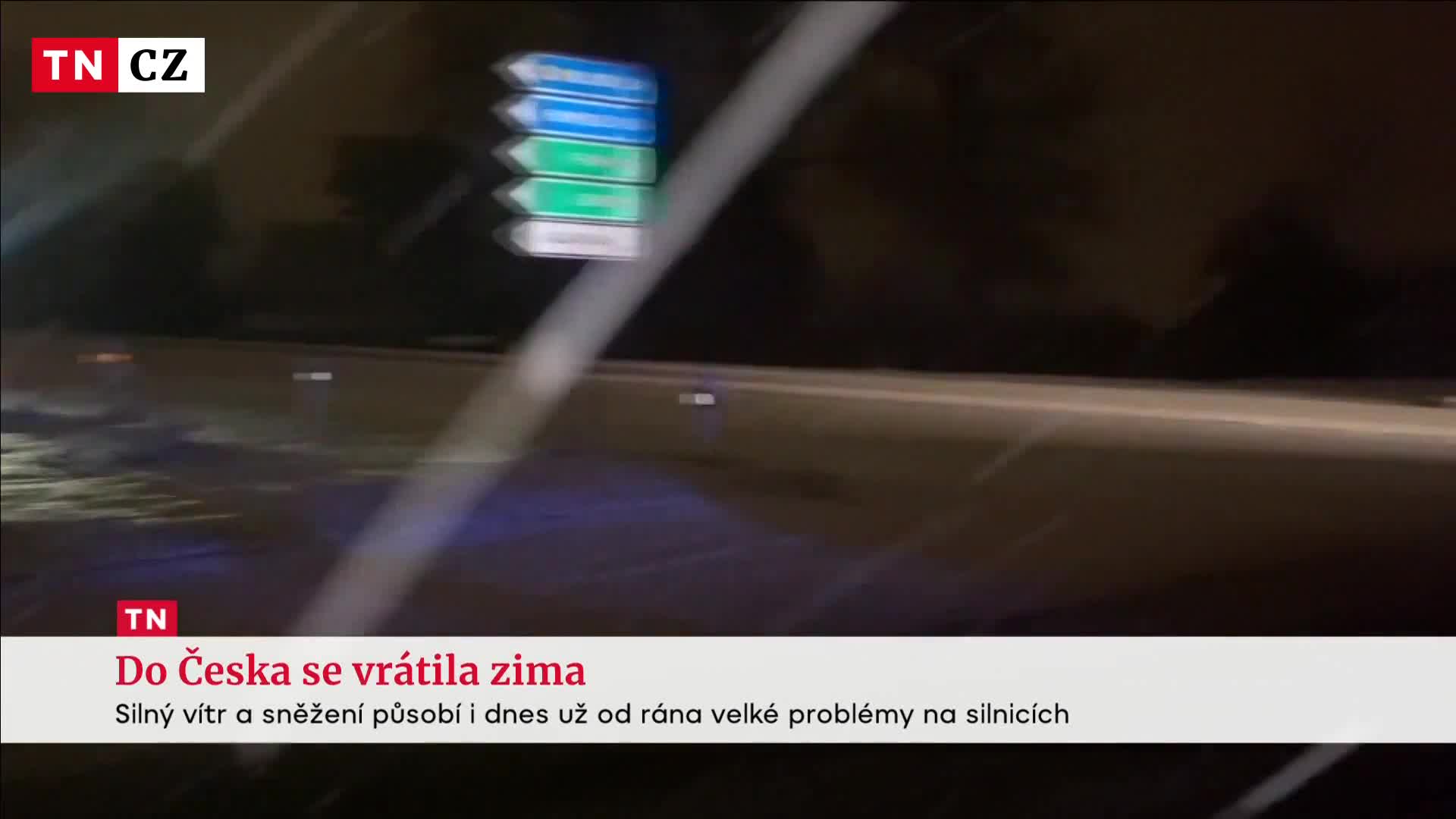 Sníh a vítr komplikuje dopravu v Česku. Tisíce lidí jsou bez proudu