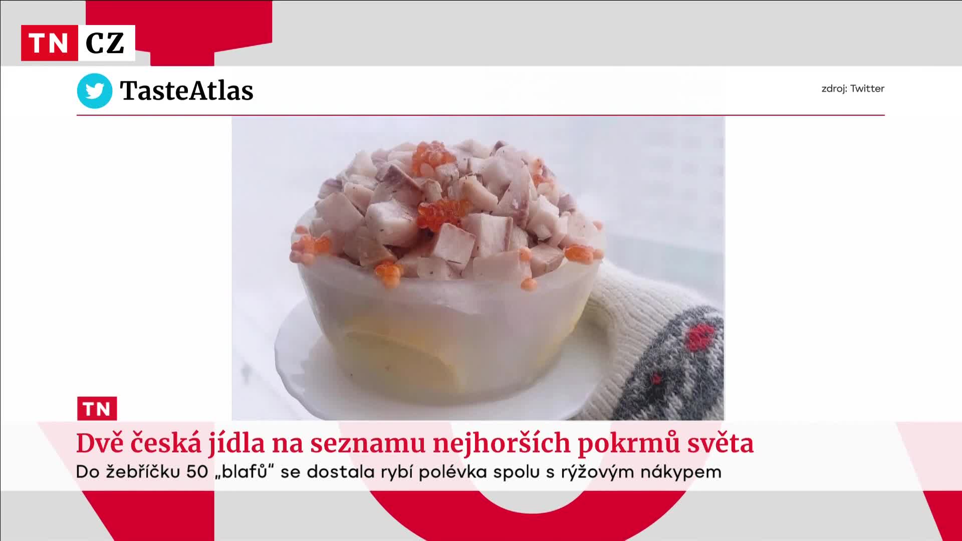 V žebříčku nejhorších jídel světa se umístila i dvě česká