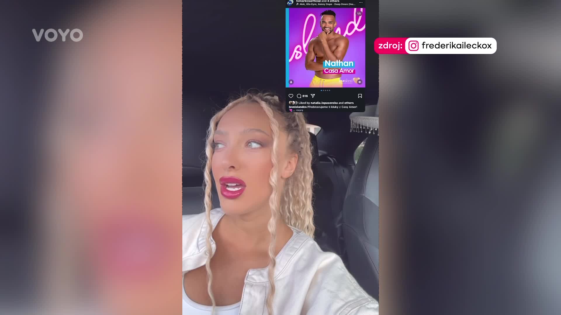 Frederika z Ruže pre nevestu: Nathan zkouší na Domi v Love Islandu to, co na mě 1