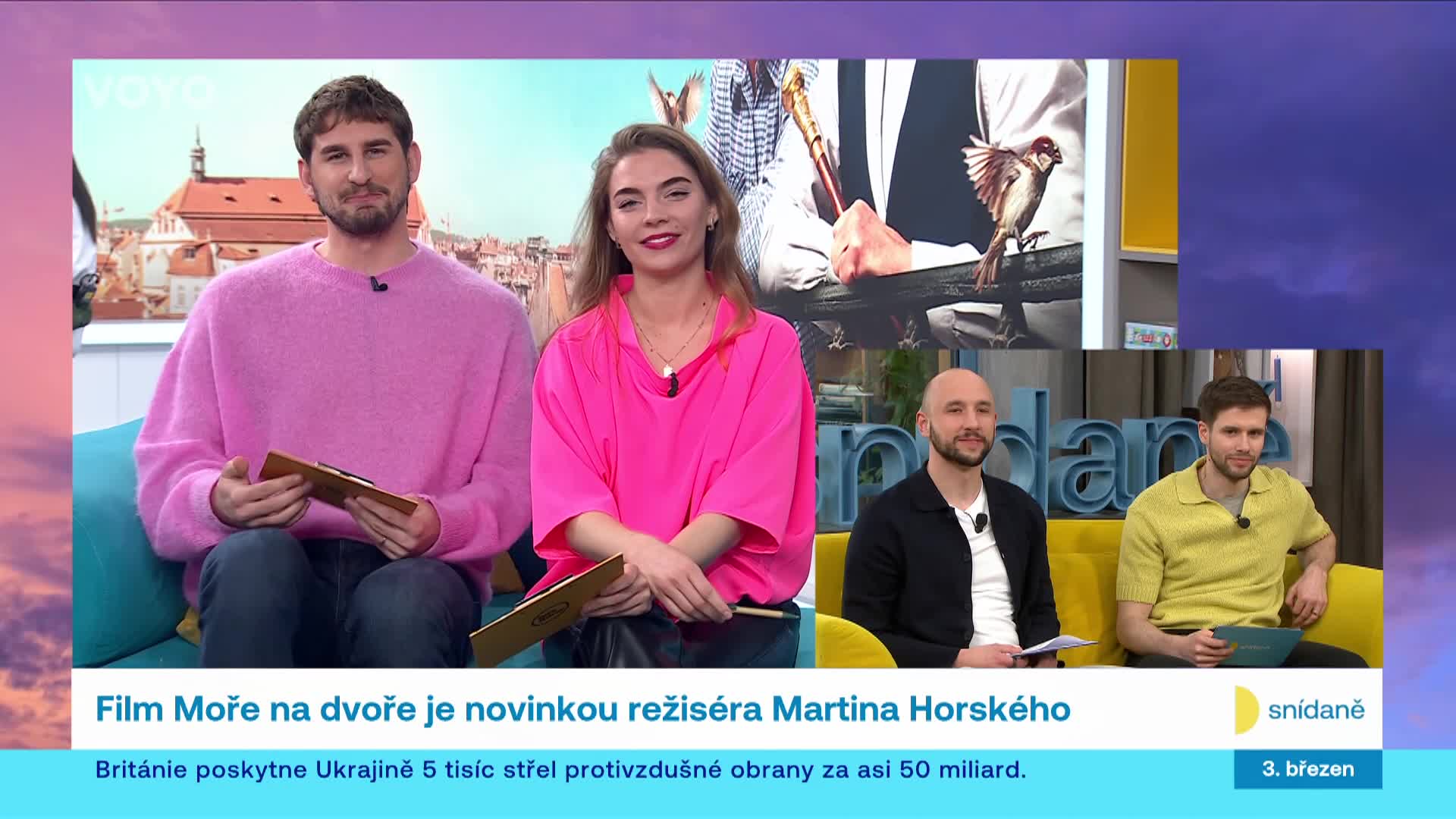 Premiéra filmu Moře na dvoře: Linda Rybová v něm randí s Ondřejem Vetchým