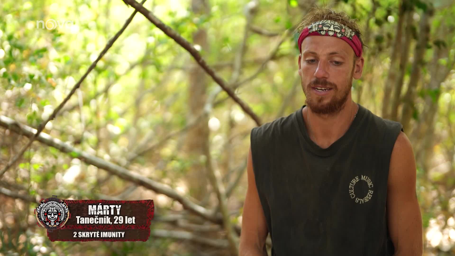 Přiznání Mártyho v Survivoru: Řekne, proč nechtěl do kmene za Pirátem