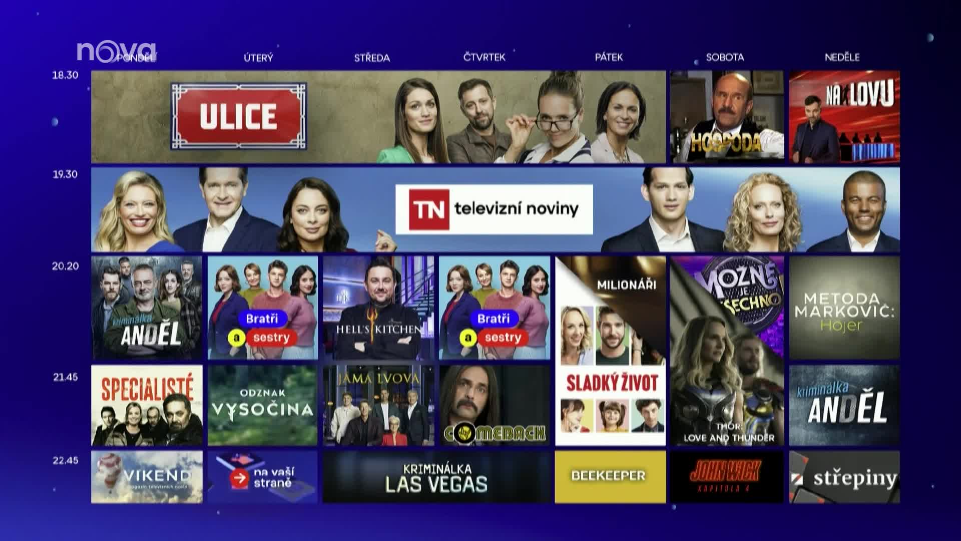 Program na podzim: Kdy se vysílají oblíbené pořady na Nově