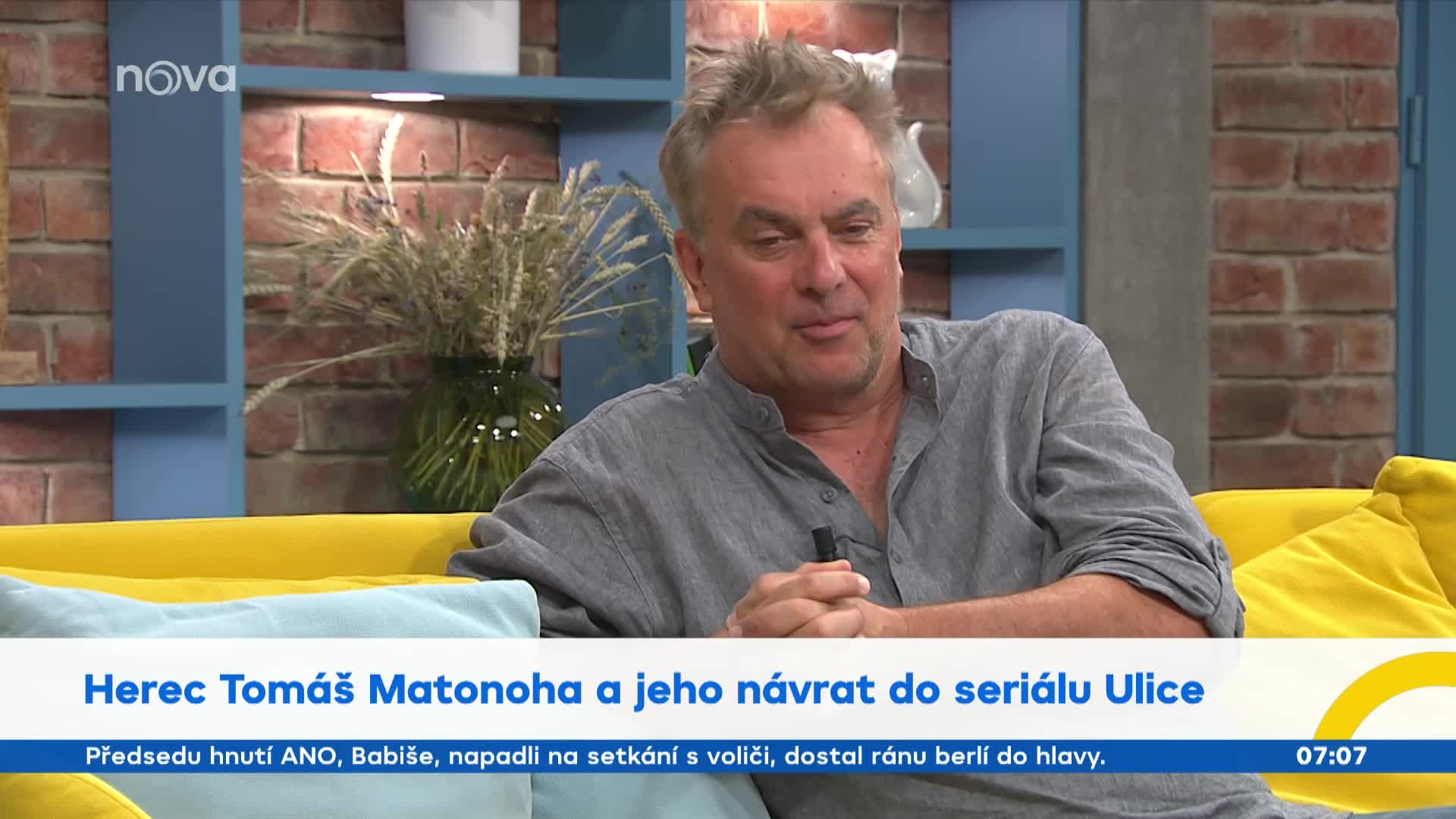 Tomáš Matonoha o Ulici: Zavzpomínal na své začátky i roli Pepana