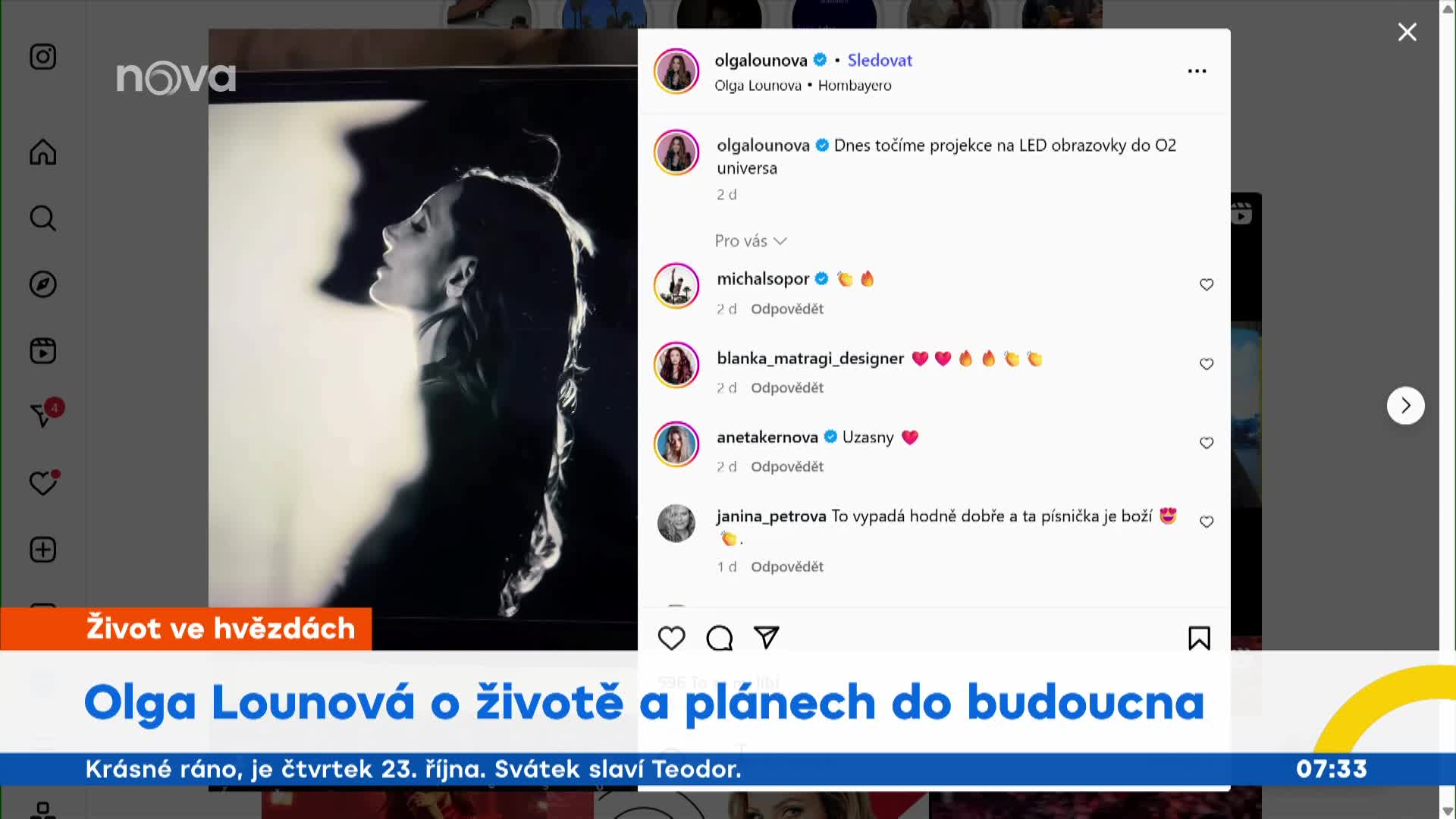 Olga Lounová koncertuje i v požehnaném stavu: Není to omezující