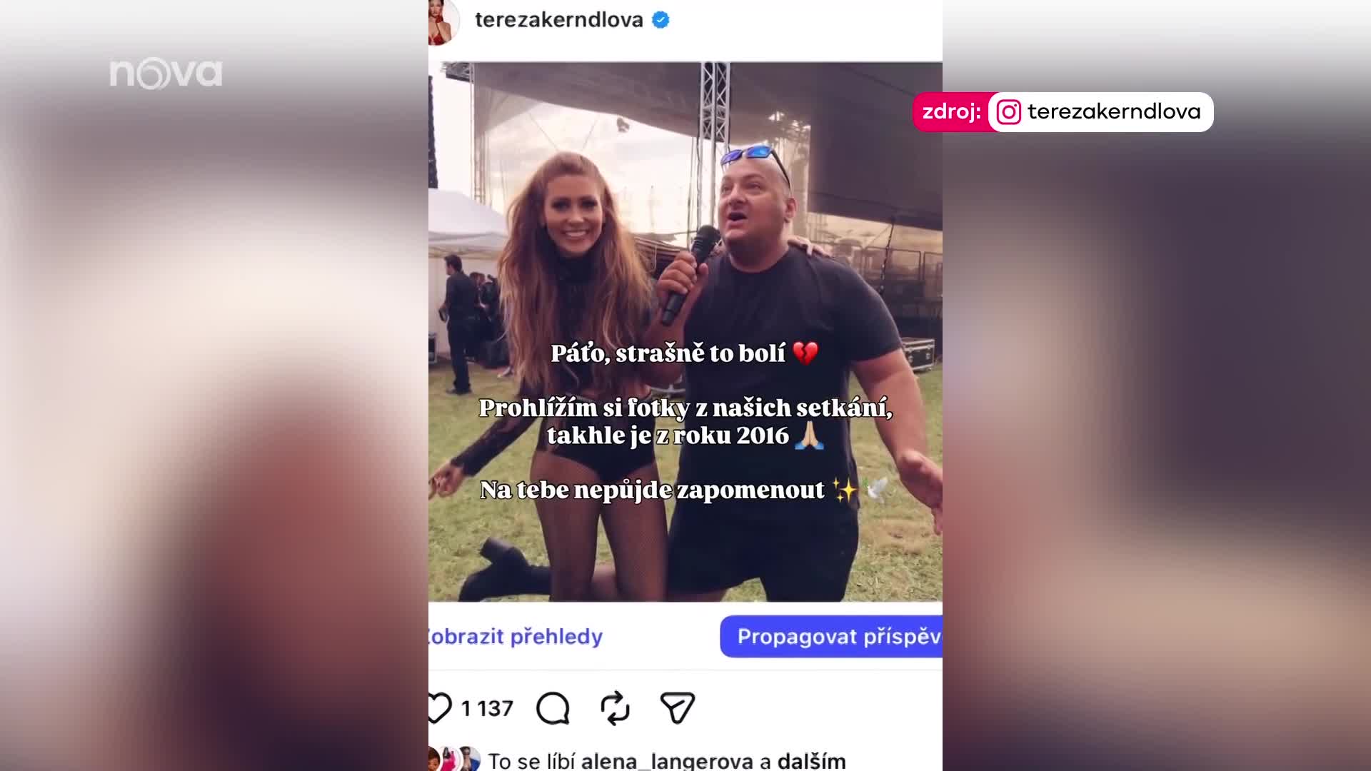 Kerndlová o Patrikovi Hezuckém: Kolegy držel pohromadě