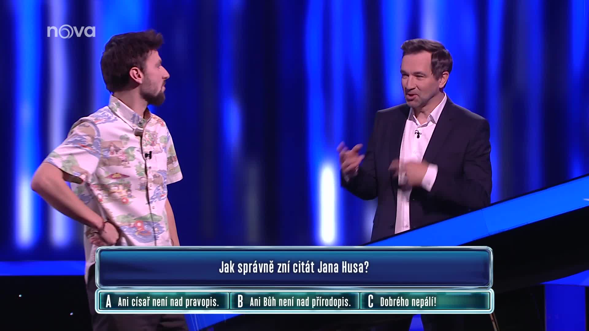 Matějovský v Na lovu v úzkých: Bojoval s citátem Jana Husa