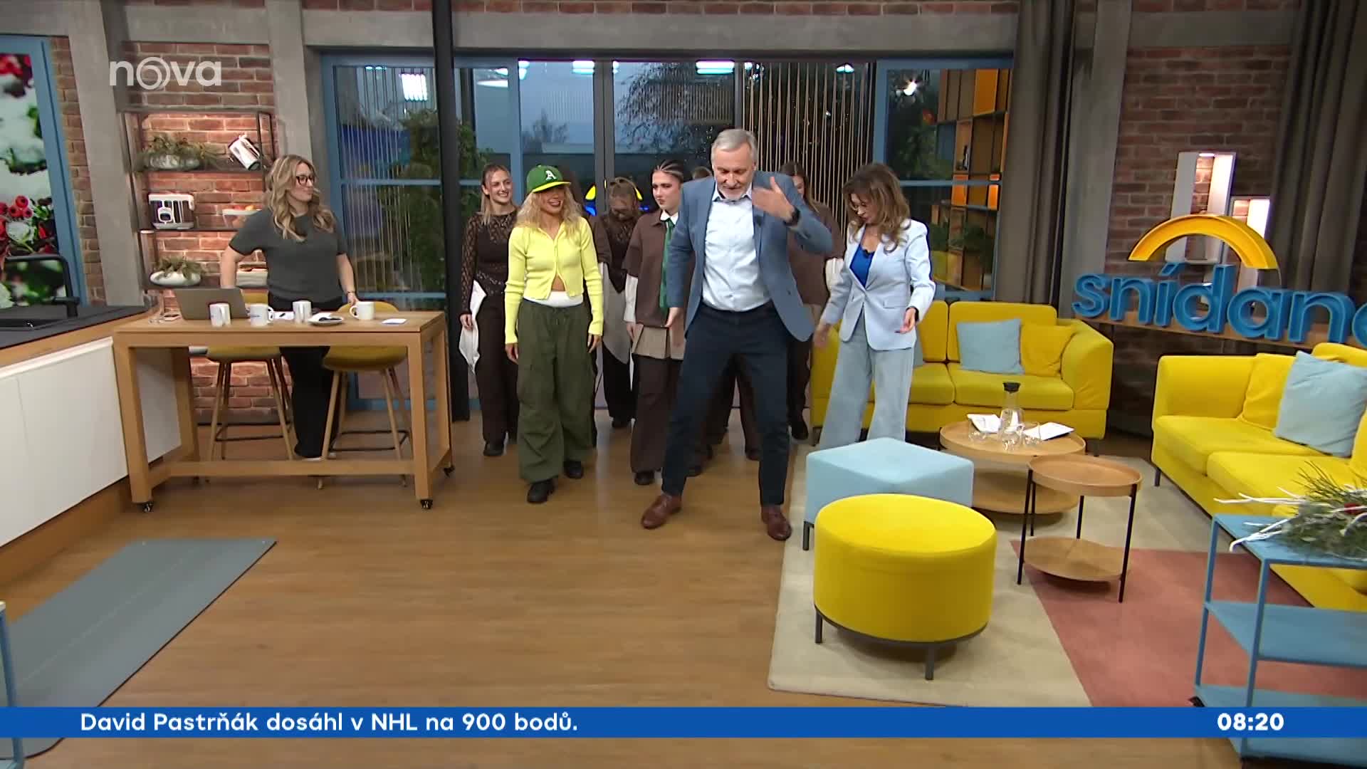 Čenský se ve Snídani zapotil. Předvedl známý taneček